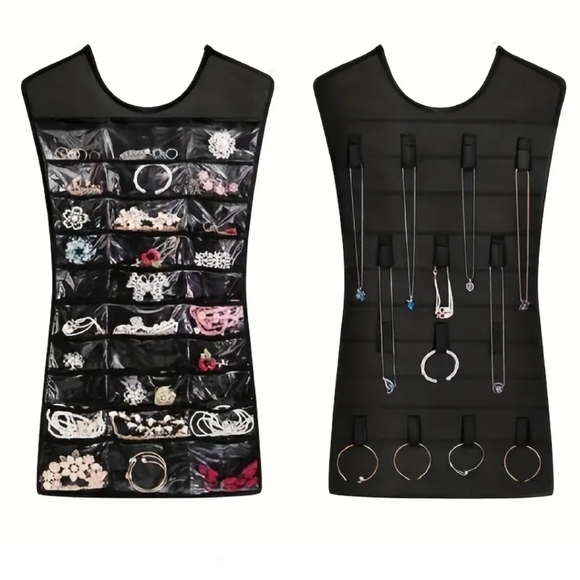 Hanging Jewelry organizer pouch necklace accessory storage space saver - Picture 1 of 4